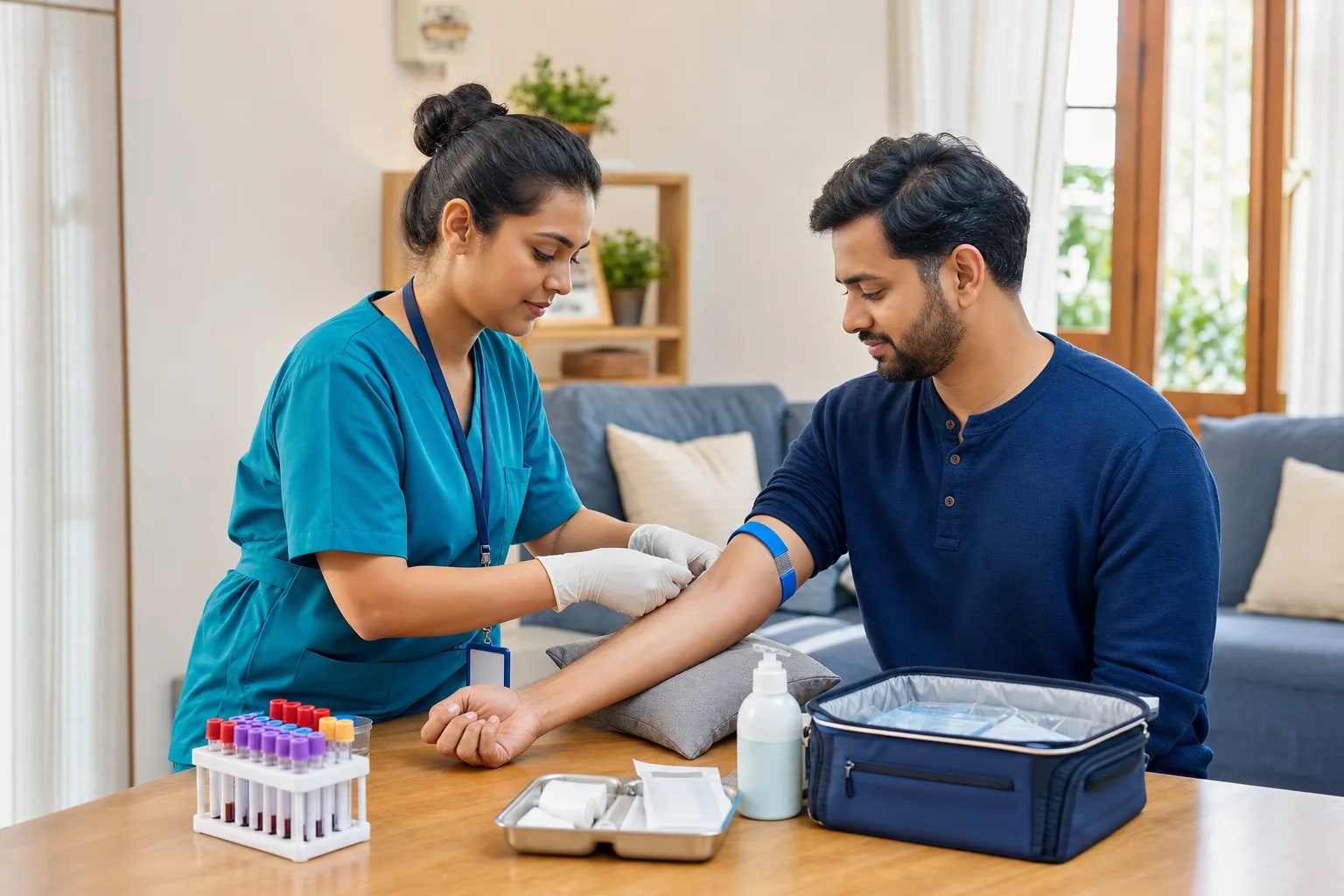 Home Sample Collection for Blood Test by Certified Phlebotomist
